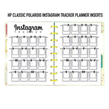 Load image into Gallery viewer, HP Classic Polaroid / Instagram Tracker Planner Inserts Printable Download - Letter / A4 / HP Classic Size Paper
