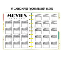 Load image into Gallery viewer, HP Classic Movies Tracker Planner Inserts Printable Download - Letter / A4 / HP Classic Size Paper
