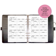 Load image into Gallery viewer, A5 Projects List Planner Inserts Printable Download - Letter / A4 / A5 Size Paper
