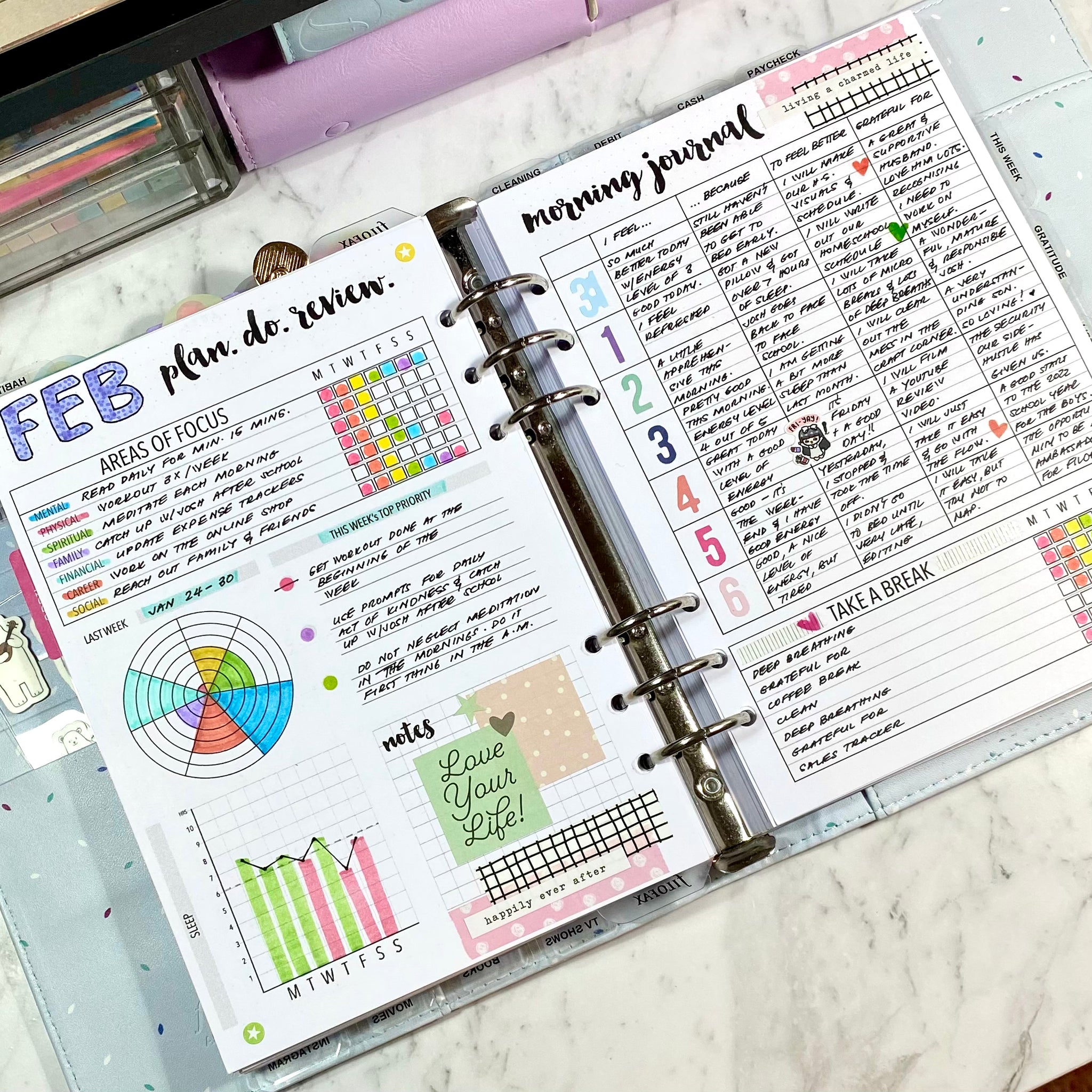 A5 2 Per Page Daily Planner Inserts Printable Download - Letter / A4 / –  MarianeCresp